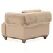 Portrait Toffee Upholstered Accent Chair with Pillow