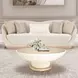 La Rachelle Medium Champagne 100" Sofa