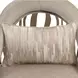 La Rachelle Lustre Upholstered Flame Accent Chair with Pillow