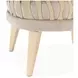 La Rachelle Lustre Upholstered Flame Accent Chair with Pillow