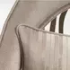 La Rachelle Lustre Upholstered Flame Accent Chair with Pillow