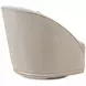 La Rachelle Lustre Upholstered Swivel Accent Chair with Pillow
