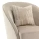 La Rachelle Lustre Upholstered Swivel Accent Chair with Pillow