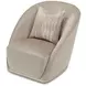 La Rachelle Lustre Upholstered Swivel Accent Chair with Pillow