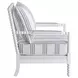 Blanchett White And Navy Accent Chair