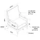 Blanchett White And Navy Accent Chair