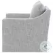 Winter Gray Sloped Arm Swivel Accent Chair