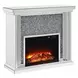 Noralie Silver 40" High Rectangular Electric Fireplace