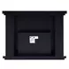 Noralie Silver 39" High Rectangular Electric Fireplace
