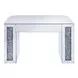 Noralie White Upholstered Vanity Stool