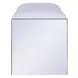 Noralie White Upholstered Vanity Stool