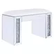 Noralie White Upholstered Vanity Stool