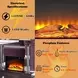 Noralie Silver 42" High Rectangular Electric Fireplace