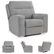 Biscoe Pewter Performance Fabric Power Recliner