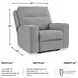 Biscoe Pewter Performance Fabric Power Recliner
