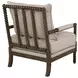Blanchett Beige And Natural Accent Chair