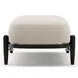 Madera Beige And Modern Walnut Upholstered Panel Bed Room Set