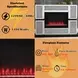 Noralie Silver and Gray 48" Fireplace