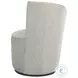 Nueva Dove Gray Swivel Curved Backrest Accent Chair
