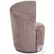 Nueva Blush Swivel Curved Backrest Accent Chair