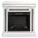 Noralie Silver and Gray 28" Fireplace