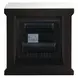 Noralie Silver and Gray 28" Fireplace