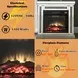 Noralie Silver and Gray 28" Fireplace