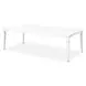 La Marisia Creamy Pearl 100" Extendable Rectangular Dining Table