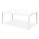 La Marisia Creamy Pearl 100" Extendable Rectangular Dining Table