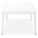 La Marisia Creamy Pearl 100" Extendable Rectangular Dining Table