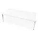 La Marisia Creamy Pearl 100" Extendable Rectangular Dining Table