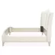 La Marisia Tranquil and Champagne Gold King Upholstered Bed with USB Charging