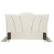 La Marisia Tranquil and Champagne Gold King Upholstered Bed with USB Charging