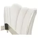 La Marisia Champagne Gold and Tranquil California King Upholstered Panel Bed with USB Charging