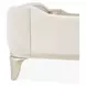 La Marisia Tranquil and Champagne Gold King Upholstered Bed with USB Charging