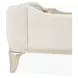 La Marisia Champagne Gold and Tranquil California King Upholstered Panel Bed with USB Charging