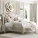 La Marisia Tranquil and Creamy Pearl 61" Accent Bench