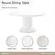 La Marisia Creamy Pearl 60" Round Dining Table