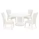 La Marisia Creamy Pearl 60" Round Dining Table