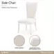 La Marisia Creamy Pearl and Tranquil Dining Side Chair