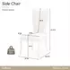 La Marisia Creamy Pearl and Tranquil Dining Side Chair