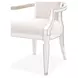 La Marisia Creamy Pearl and Tranquil Dining Arm Chair
