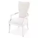 La Marisia Creamy Pearl and Tranquil Dining Arm Chair