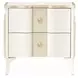 La Marisia Creamy Pearl 2 Drawer Nightstand