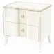 La Marisia Creamy Pearl 2 Drawer Nightstand