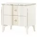 La Marisia Creamy Pearl 2 Drawer Nightstand