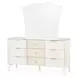 La Marisia Creamy Pearl Dresser and Mirror