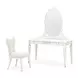 La Marisia Creamy Pearl 1 Drawer Vanity Desk