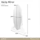 La Marisia Creamy Pearl Oval Vanity Mirror