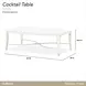 La Marisia Creamy Pearl Rectangular Cocktail Table